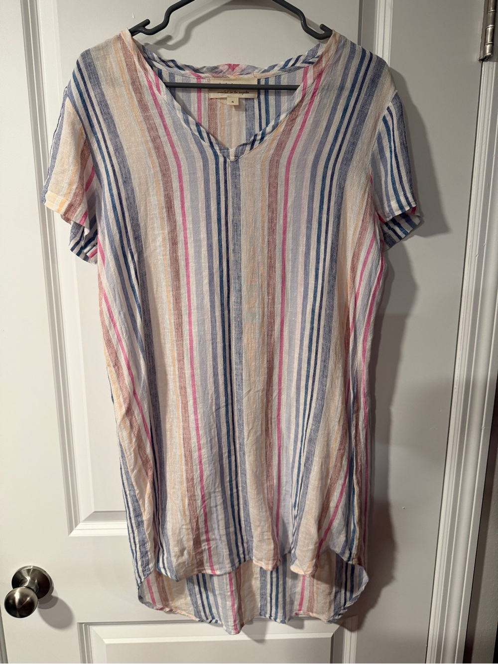 Cloth & Stone | Multi-Stripe Oversized Shirt Dress